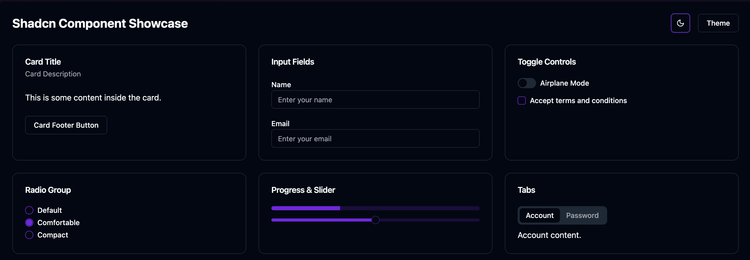 shadcn Color Theme Switcher